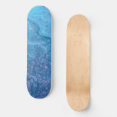 Ocean Breeze 3 Soft Blue Abstrakte Skateboard Plat (Vorderseite)