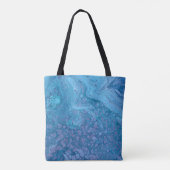 Ocean Breeze 3 Soft Blue Purple Abstract Tote Bag Tasche (Rückseite)