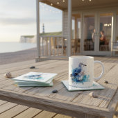 Ocean Breeze: AquarellWSeagull Glasuntersetzer