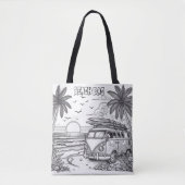 Ocean Breeze Beach Colour Tasche (Vorderseite)