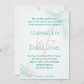 Ocean Breeze Beach Hochzeit Einladung (Rückseite)