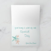 Ocean Breeze Beach Hochzeit Vielen Dank Dankeskarte (Innenseite)