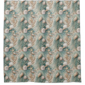 Ocean Breeze Curtain Trendy Coastal Bath Accent Duschvorhang (Vorderseite)