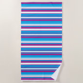 Ocean Breeze Diagonal Stripe Beach Towel Strandtuch (Vorderseite)