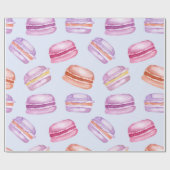 Ocean Breeze Macarons Geschenkpapier (Flach)