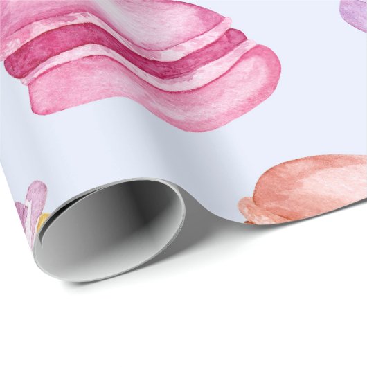 Ocean Breeze Macarons Geschenkpapier (Rolleneckpunkt)