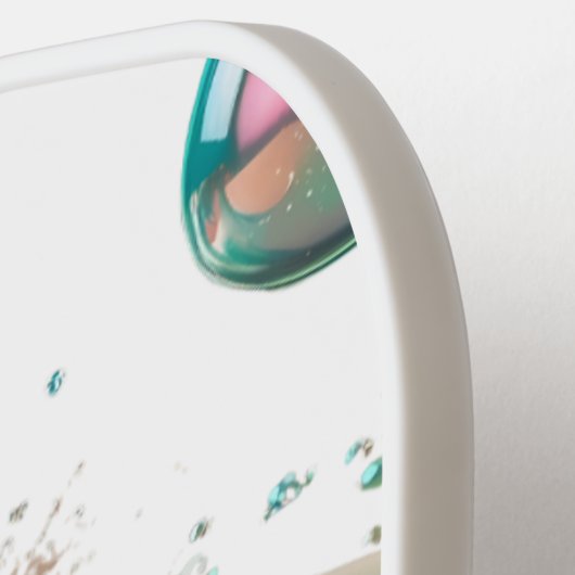 Ocean Breeze Pickleball - Niedlich Surf & Seashell Pickleball Schläger (Linke Seite)