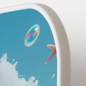 Ocean Breeze Pickleball - Niedlich Surf & Seashell Schläger (Linke Seite)