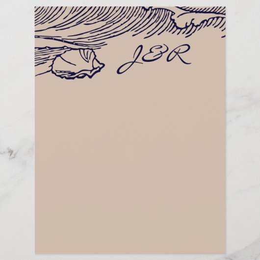 Ocean Breeze | Rustic Beach DIY Umschläge Liner Flyer (Vorne)