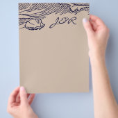 Ocean Breeze | Rustic Beach DIY Umschläge Liner Flyer (Hand)