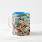 Ocean Breeze Seashell Tasse (Vorderseite Links)
