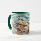 Ocean Breeze Seashell Tasse (Vorderseite Links)