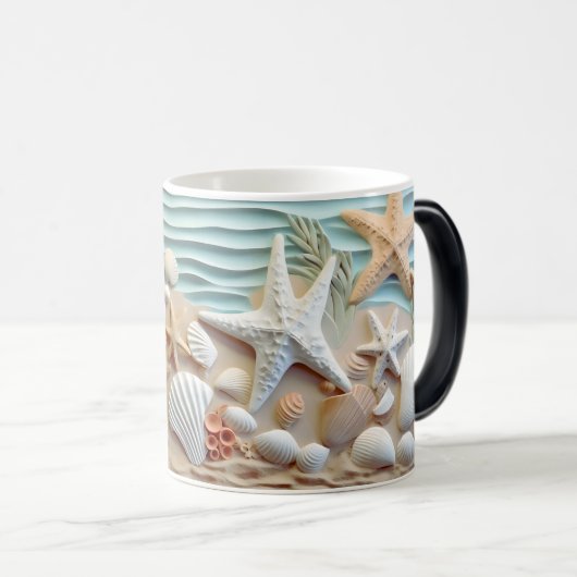 Ocean Breeze Seashell Tasse (VorderseiteRechts)