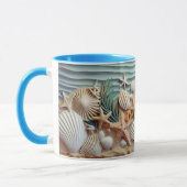 Ocean Breeze Seashell Tasse (Links)