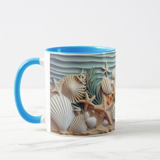 Ocean Breeze Seashell Tasse (Links)