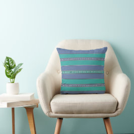 Ocean Breeze Stripes Kissen
