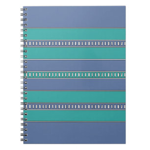 Ocean Breeze Stripes Notizblock