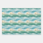 Ocean Breeze Wrapping Paper Geschenkpapier Set (Vorderseite)