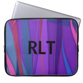 Ocean Breezes Mit Monogramm Laptopschutzhülle (Vorderseite)