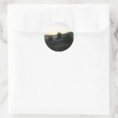 Ocean Breezes Runder Aufkleber (Tasche)