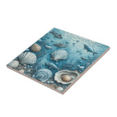 Ocean Bubble Aquatic Fish Seashell Underwater Art Fliese (Seite)