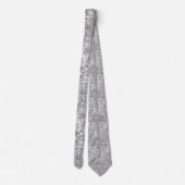 Ocean Bubbles & Current Silver/Gray Neck Tie Krawatte (Rückseite)