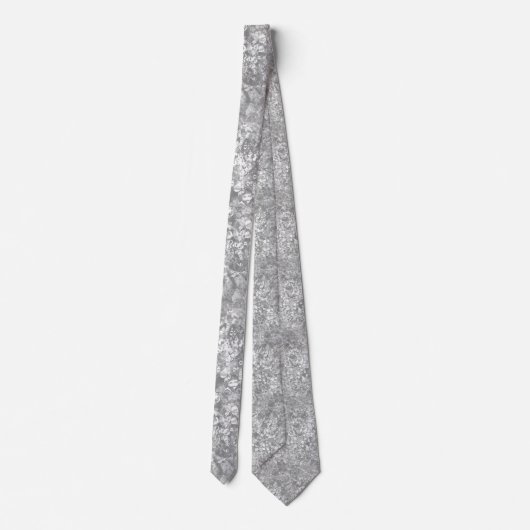 Ocean Bubbles & Current Silver/Gray Neck Tie Krawatte (Rückseite)