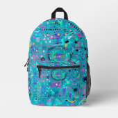 Ocean Bubbles: Maximalist Art Bedruckter Rucksack (Vorderseite)