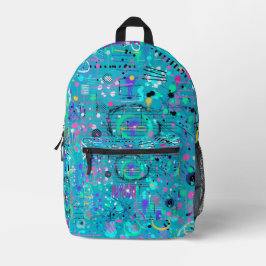 Ocean Bubbles: Maximalist Art Bedruckter Rucksack