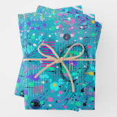 Ocean Bubbles: Maximalist Art Geschenkpapier Set (Beispiel)
