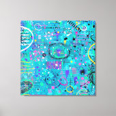 Ocean Bubbles: Maximalist Art Leinwanddruck (Vorderseite)