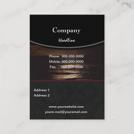Ocean Business Card Visitenkarte (Vorderseite)