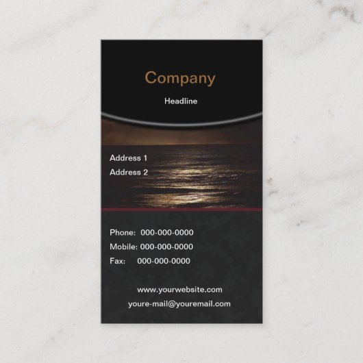 Ocean Business Card Visitenkarte (Vorderseite)