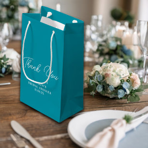 Ocean Calm Blue Minimalistisches Brautparty Vielen Kleine Geschenktüte