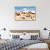 Ocean Canvas wall decor Rocky beach Leinwanddruck (Insitu (Schlafzimmer))
