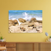 Ocean Canvas wall decor Rocky beach Leinwanddruck (Insitu (Wohnzimmer))
