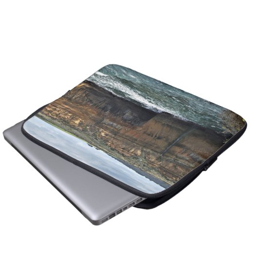 Ocean Carved Wonders Laptopschutzhülle (Vorne Knopf)
