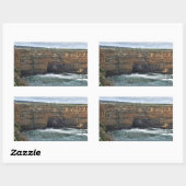 Ocean Carved Wonders Rechteckiger Aufkleber (Blatt)