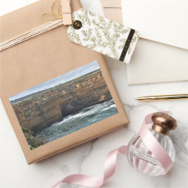 Ocean Carved Wonders Rechteckiger Aufkleber