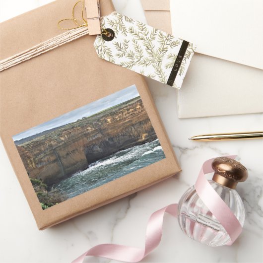 Ocean Carved Wonders Rechteckiger Aufkleber (Schenken)