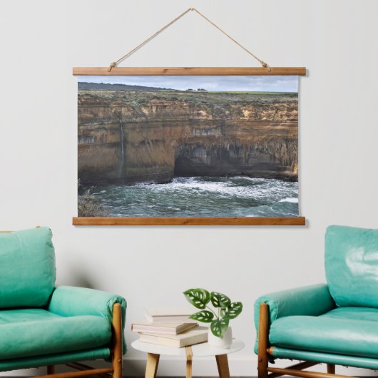 Ocean Carved Wonders Wandteppich Mit Holzrahmen (Wohnzimmer)