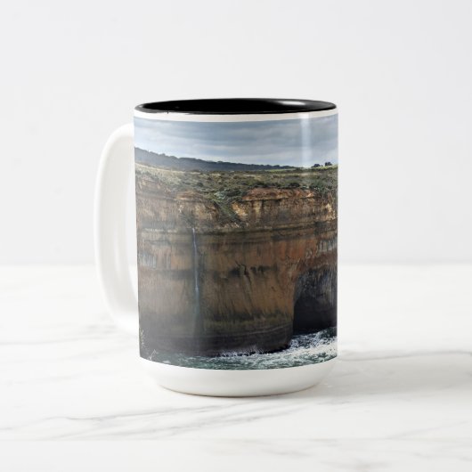 Ocean Carved Wonders Zweifarbige Tasse (Vorderseite Links)