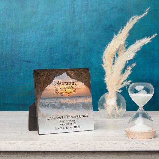 Ocean Cave Beach Feier des Lebens Fotoplatte (InSitu)