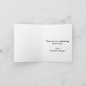 Ocean Cave Under the Sea Corals Birthday Dankeskarte (Innenseite)