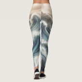 Ocean Chaos Sunset Yoga Leggings (Rückseite)