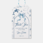 Ocean Charm Vielen Dank Baby Dusche Geschenkanhänger (Vorderseite)