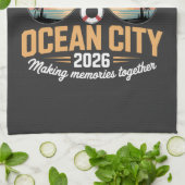 Ocean City Beach Geschirrtuch (Gefaltet)