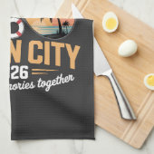 Ocean City Beach Geschirrtuch (Viertel Falte)