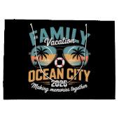 Ocean City Beach Große Geschenktüte (Rückseite)