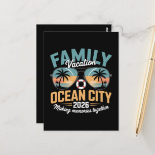 Ocean City Beach Postkarte